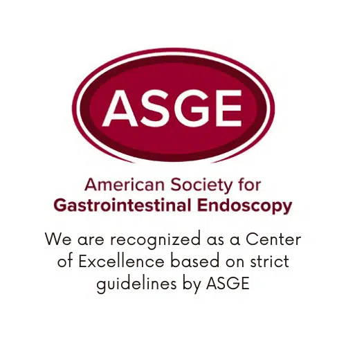 American Society for Gastrointestinal Endoscopy badge at Body Morph MD.