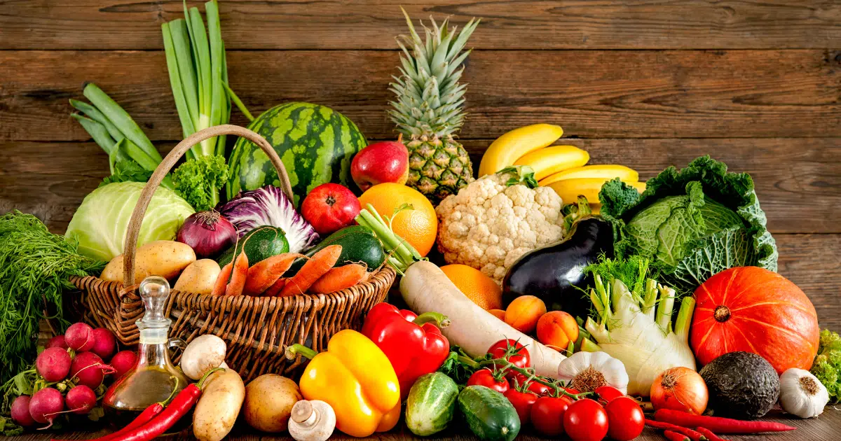 Image of fruits and vegetables.