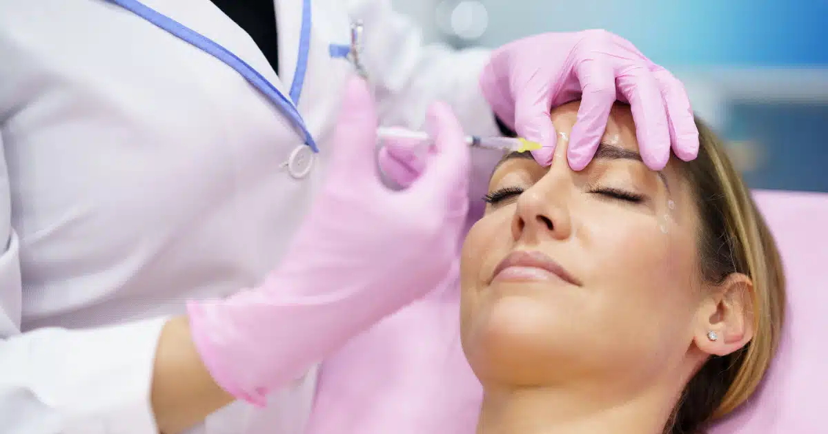 a woman getting injections